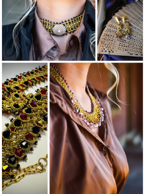 Mata Hari Jewelry - Tatted Lace Emblems of Intrigue