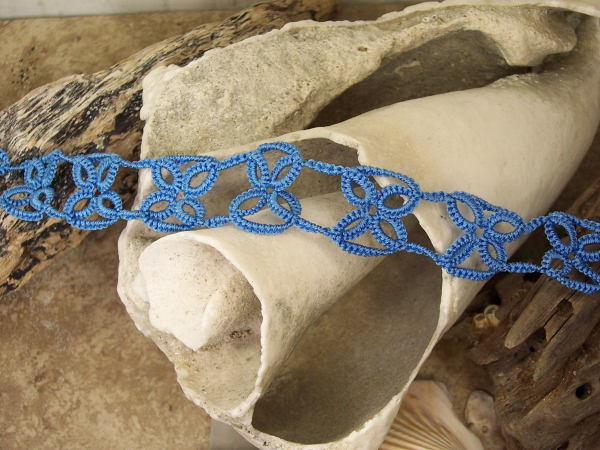 "X Marks the Spot" Tatted Lace Choker Necklace