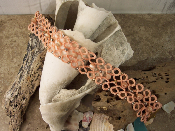 "Emberclay" Tatted Lace Bracelet