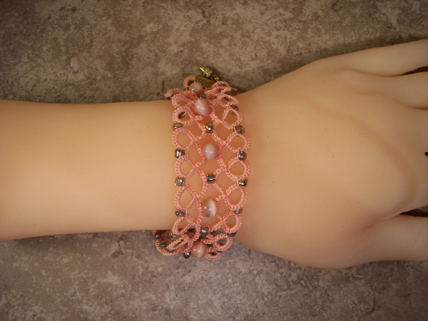 "Emberclay" Tatted Lace Bracelet