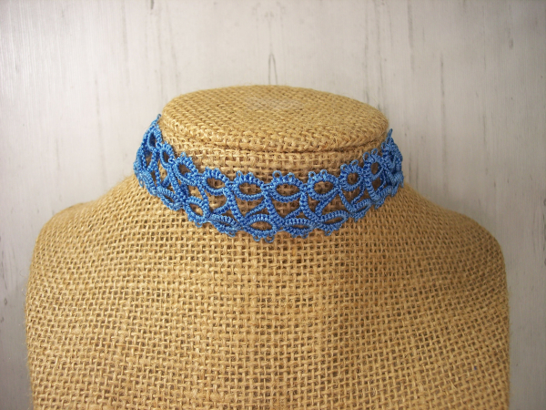 "Skyweft" Tatted Lace Choker Necklace