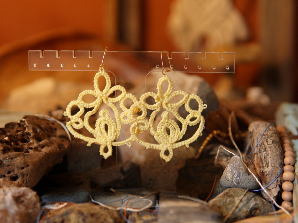 "Lotusborne" Tatted Lace Earrings Style 1