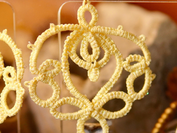 "Lotusborne" Tatted Lace Earrings Style 1