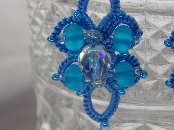 Water Drops Aqua Earrings