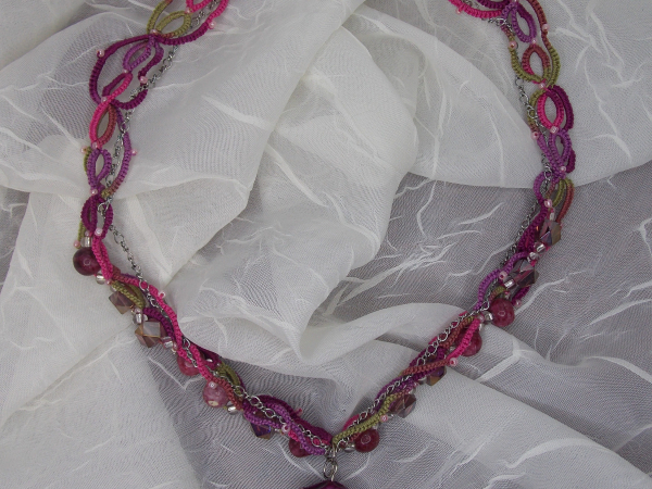 Unrestrained Mulberry Necklace OOAK