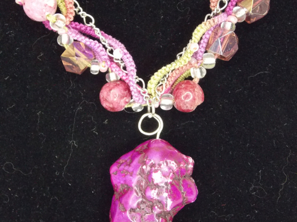 Unrestrained Mulberry Necklace OOAK