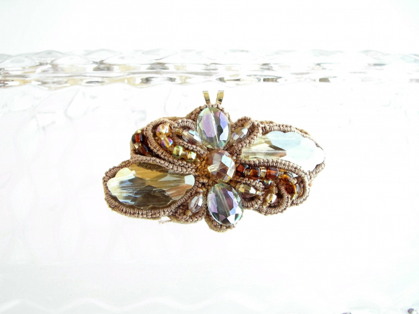 "Forestflare" Ankars Needle Tatted Pendant/Brooch