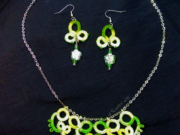 "Canopy Light" Tatted Lace Necklace