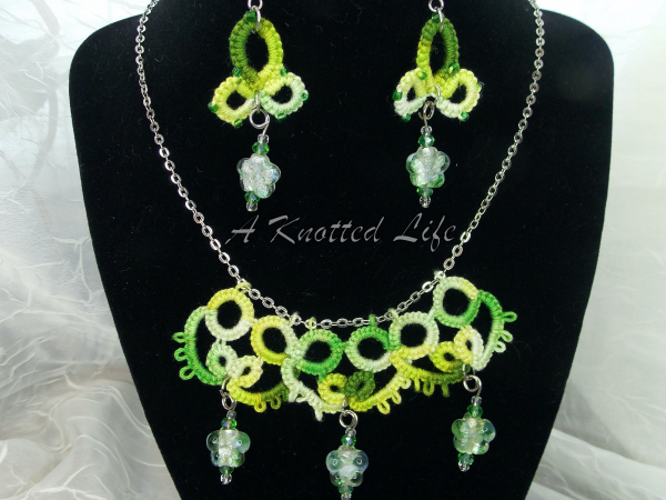 "Canopy Light" Tatted Lace Necklace