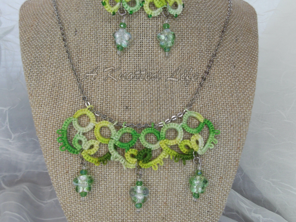 "Canopy Light" Tatted Lace Necklace