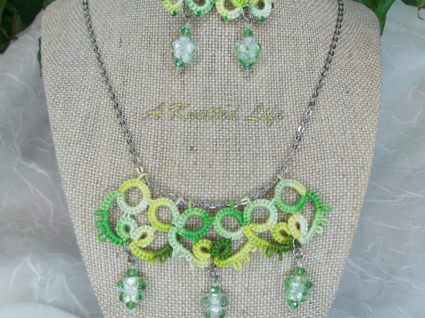 "Canopy Light" Tatted Lace Necklace