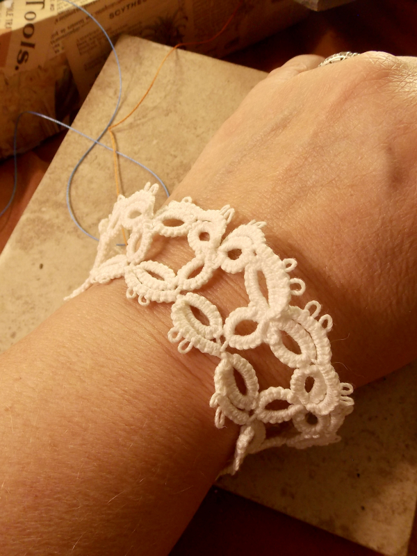 "Cloudtrace" Tatted Lace Bracelet