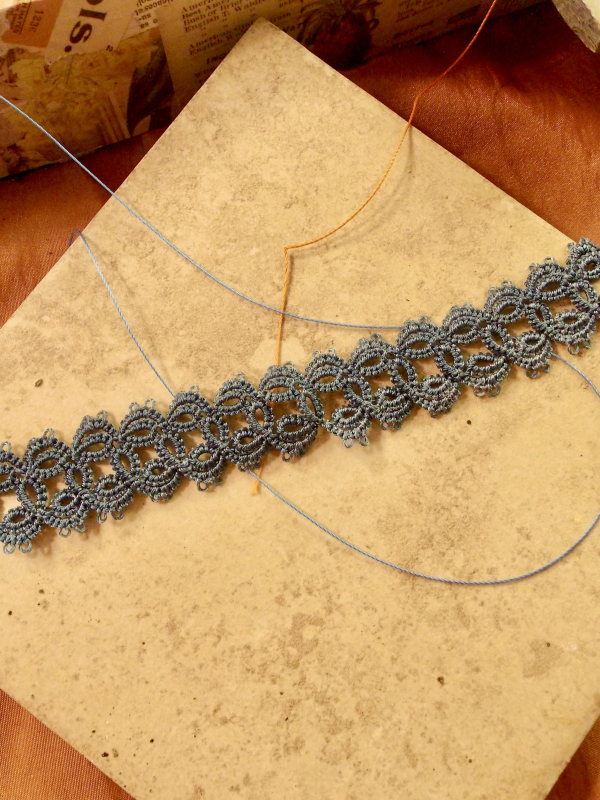 The Living Line: "Skythread" Tatted Lace Bracelet