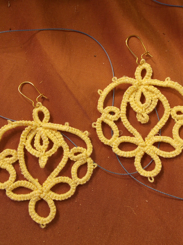 "Lotusborne" Tatted Lace Earrings Style 1