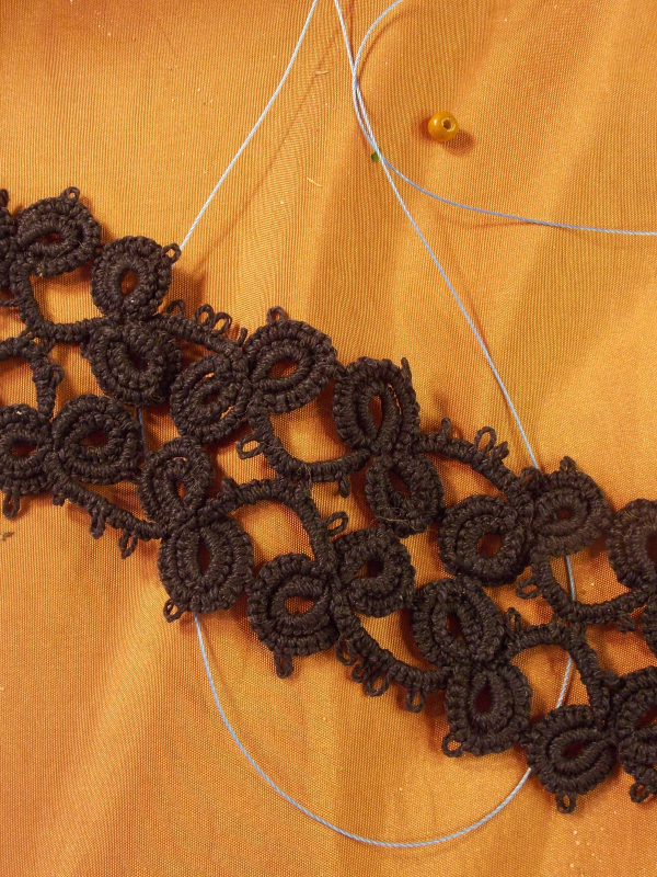 The Windborne Pattern- "Skybloom"  Tatted Lace Bracelet