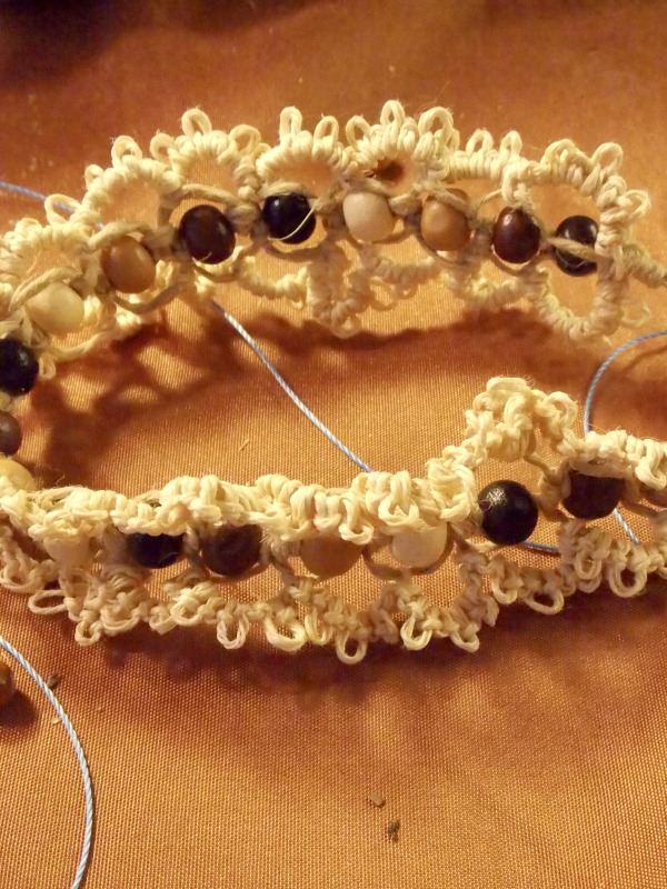 "Woodtrail" Tatted Hemp Bracelet