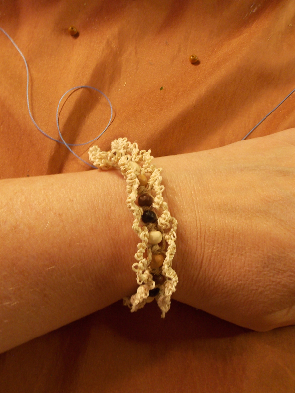 "Woodtrail" Tatted Hemp Bracelet