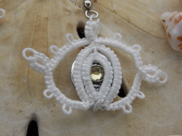 "Glimmergaze" Tatted Lace Earrings