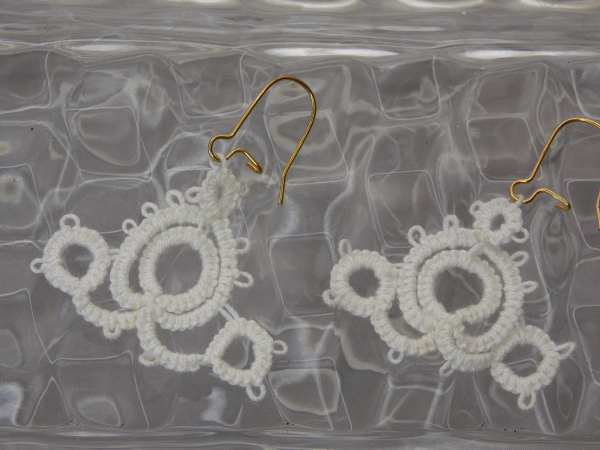 "Whorlwind" Tatted Lace Earrings