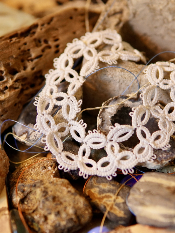 "Cloudtrace" Tatted Lace Bracelet