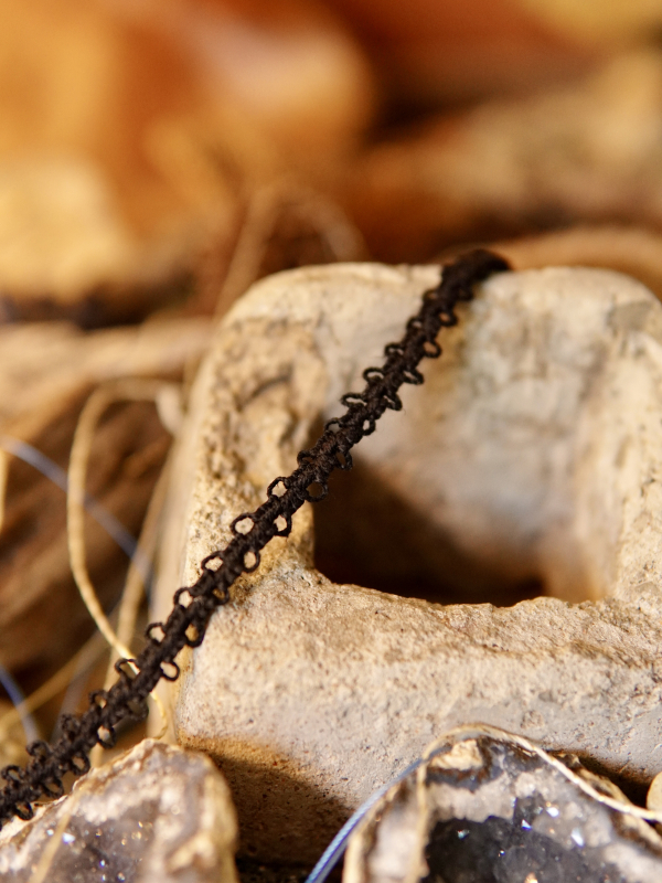 "Companion Cords" Pearl Tatted Bracelet