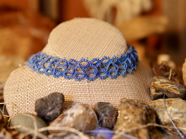 "Skyweft" Tatted Lace Choker Necklace
