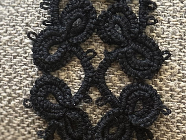 The Windborne Pattern- "Skybloom"  Tatted Lace Bracelet