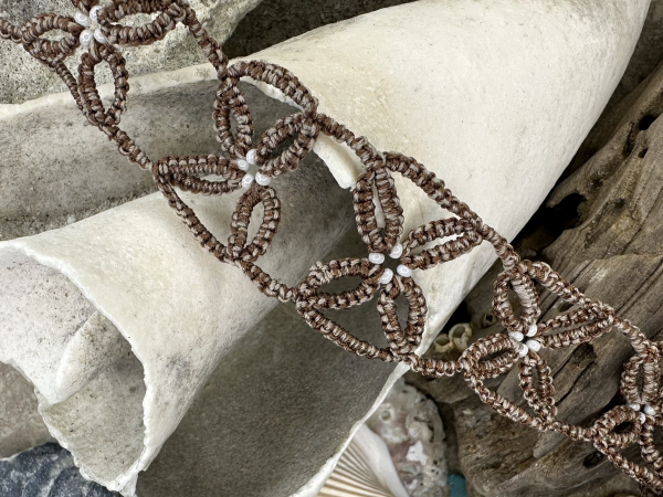 "X Marks the Spot" Tatted Lace Choker Necklace