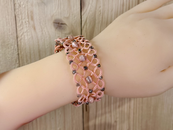 "Emberclay" Tatted Lace Bracelet
