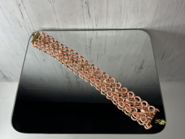 "Emberclay" Tatted Lace Bracelet