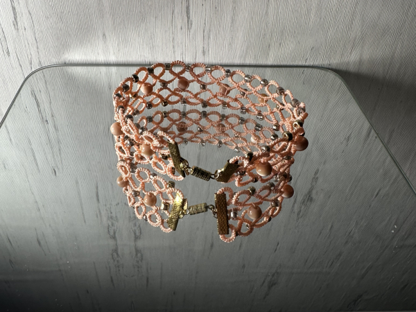 "Emberclay" Tatted Lace Bracelet