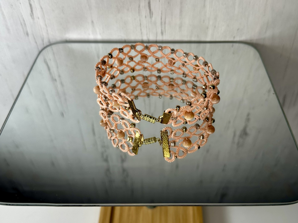 "Emberclay" Tatted Lace Bracelet
