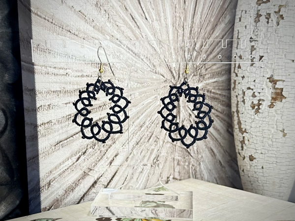 "Loopwake" Tatted Earrings