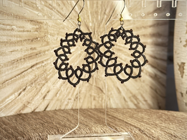 "Loopwake" Tatted Earrings