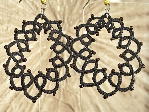 "Loopwake" Tatted Earrings