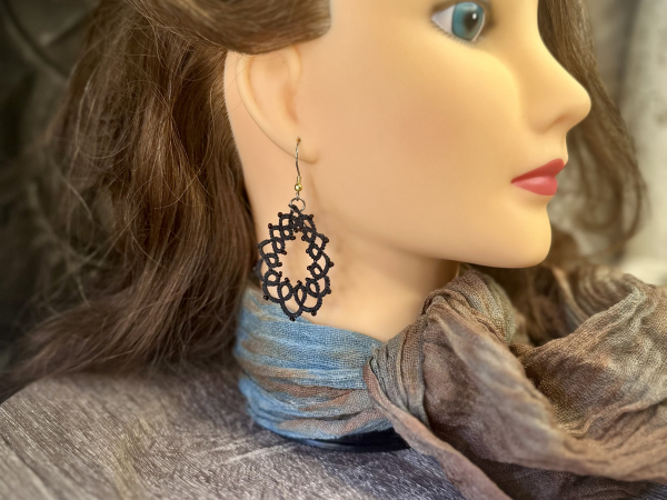 "Loopwake" Tatted Earrings