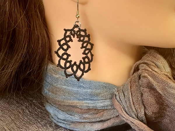 "Loopwake" Tatted Earrings