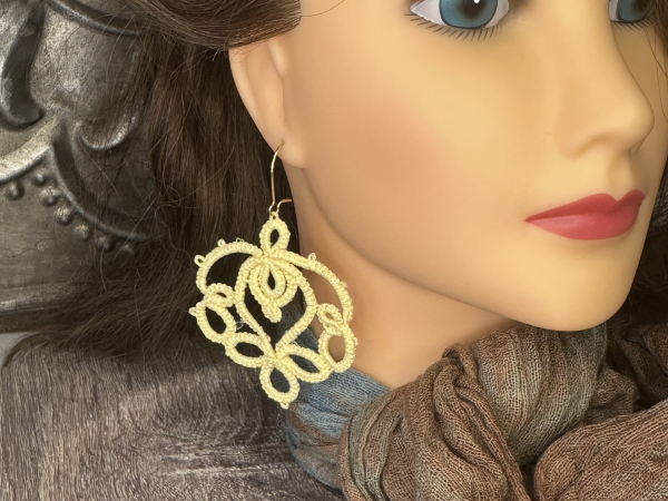 "Lotusborne" Tatted Lace Earrings Style 1