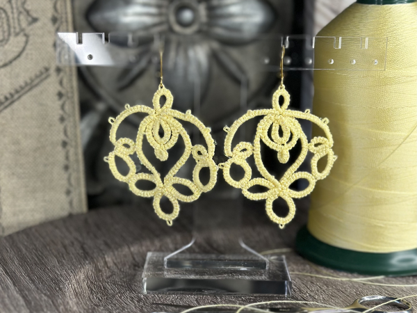"Lotusborne" Tatted Lace Earrings Style 1