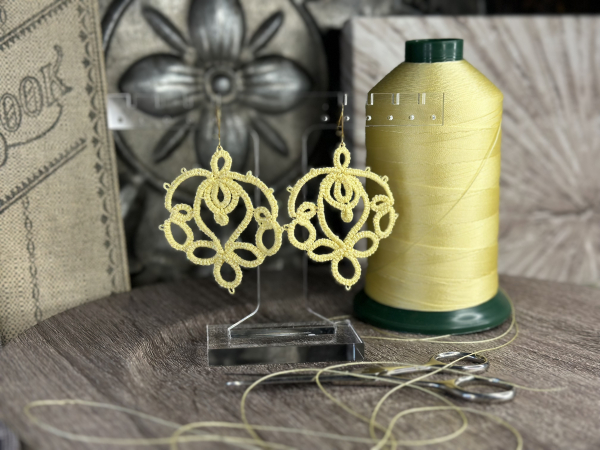 "Lotusborne" Tatted Lace Earrings Style 1