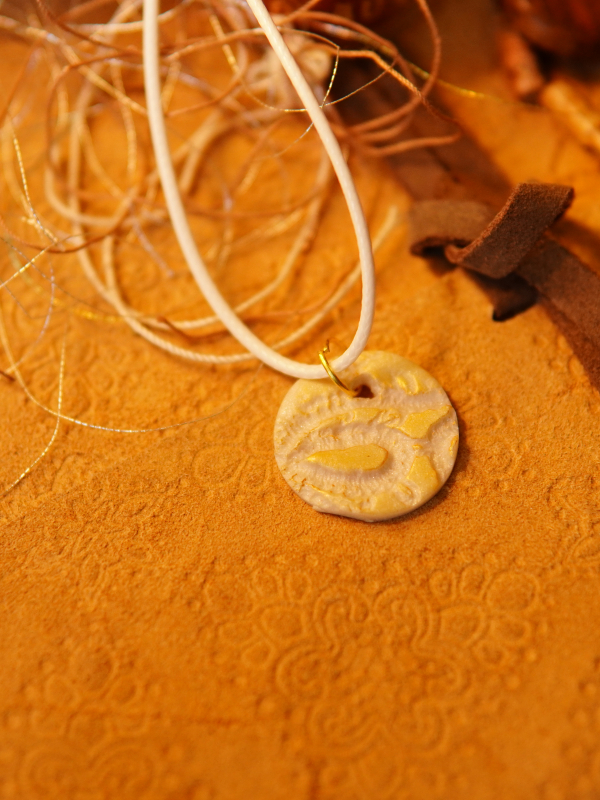 Ivory Impressions pendant
