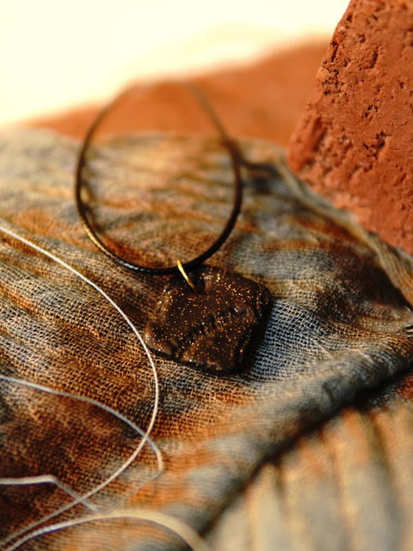 Diamond shape artisan pendant