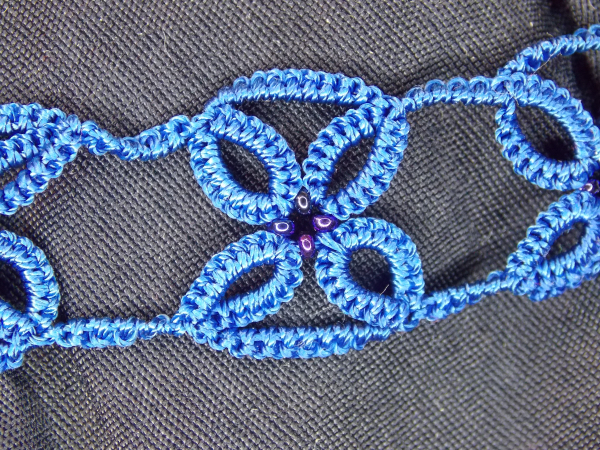 "X Marks the Spot" Tatted Lace Choker Necklace