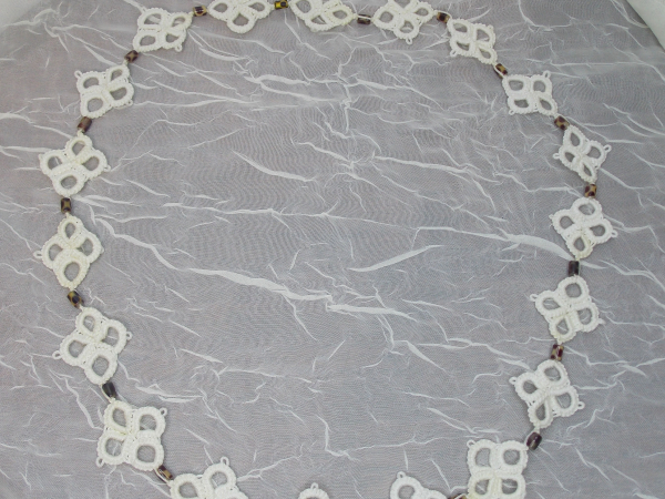 White Squares Necklace
