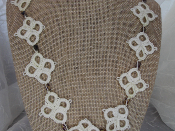 White Squares Necklace
