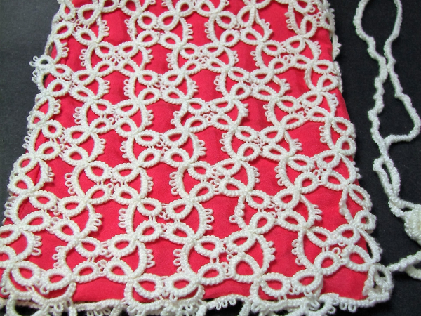 "Whispers in Silk" Tatted Lace Bag