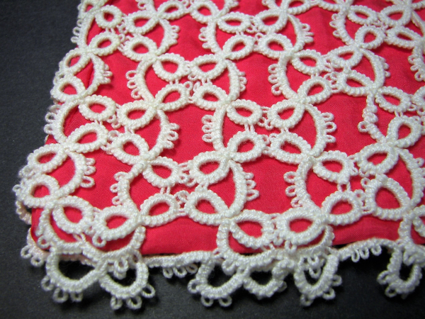 "Whispers in Silk" Tatted Lace Bag