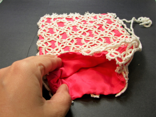 "Whispers in Silk" Tatted Lace Bag