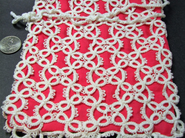 "Whispers in Silk" Tatted Lace Bag