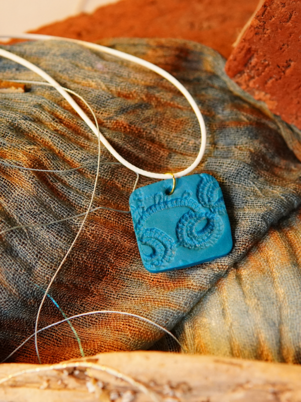 Geometric artisan clay jewelry